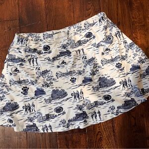Penn State Smith and Quinn Navy Blue and White Printed Skort